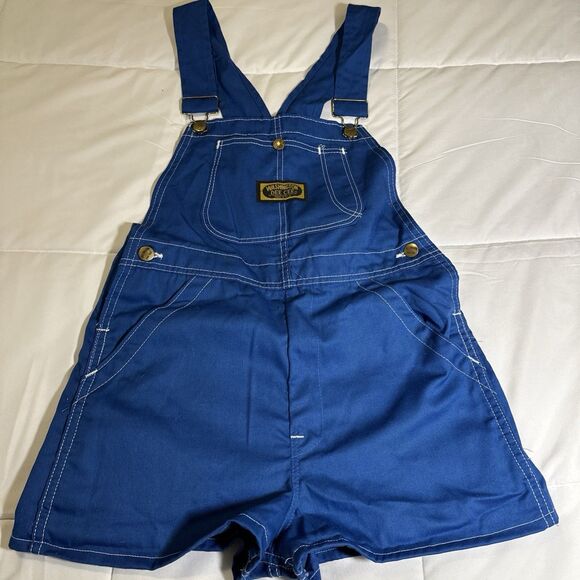 Vintage Deadstock Washington Dee Cee Overall Shorts Blue Size 9 Made in USA - Picture 6 of 12